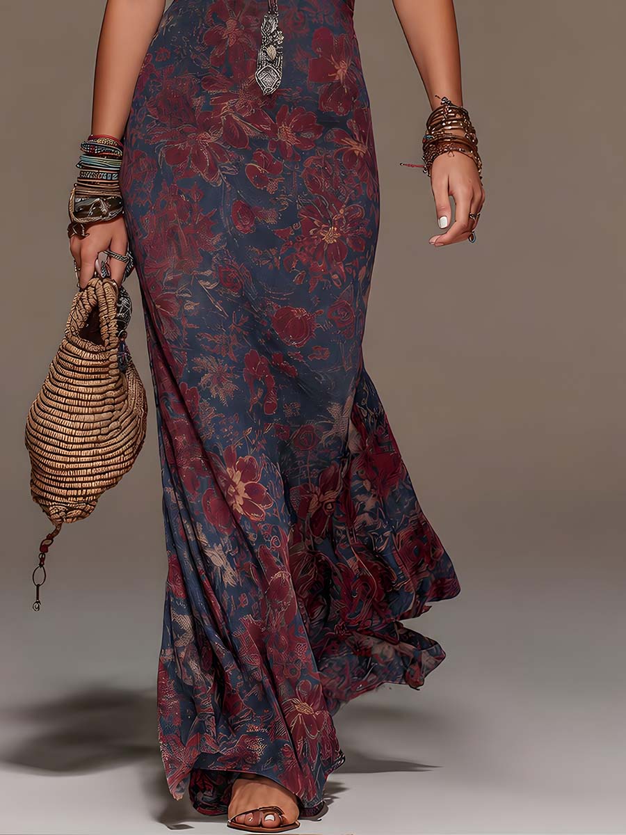 Alexandrine | Halter Lace Maxi Dress