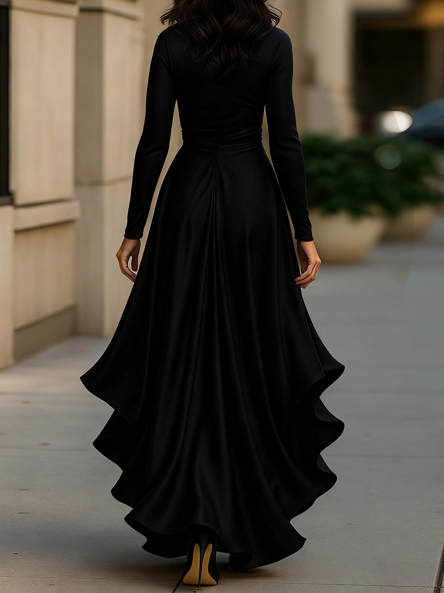 Palma™ | Draped Satin Maxi Dress