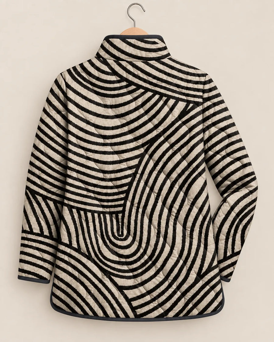 Vivienne Modern Swirl Quilted Jacket