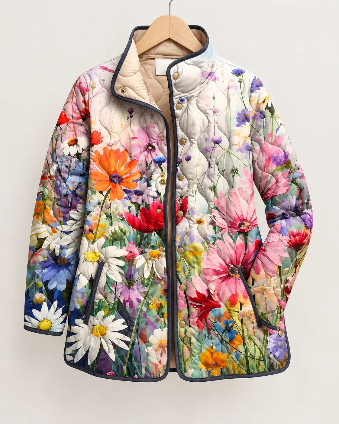 Eliana Vibrant Paisley Quilted Jacket