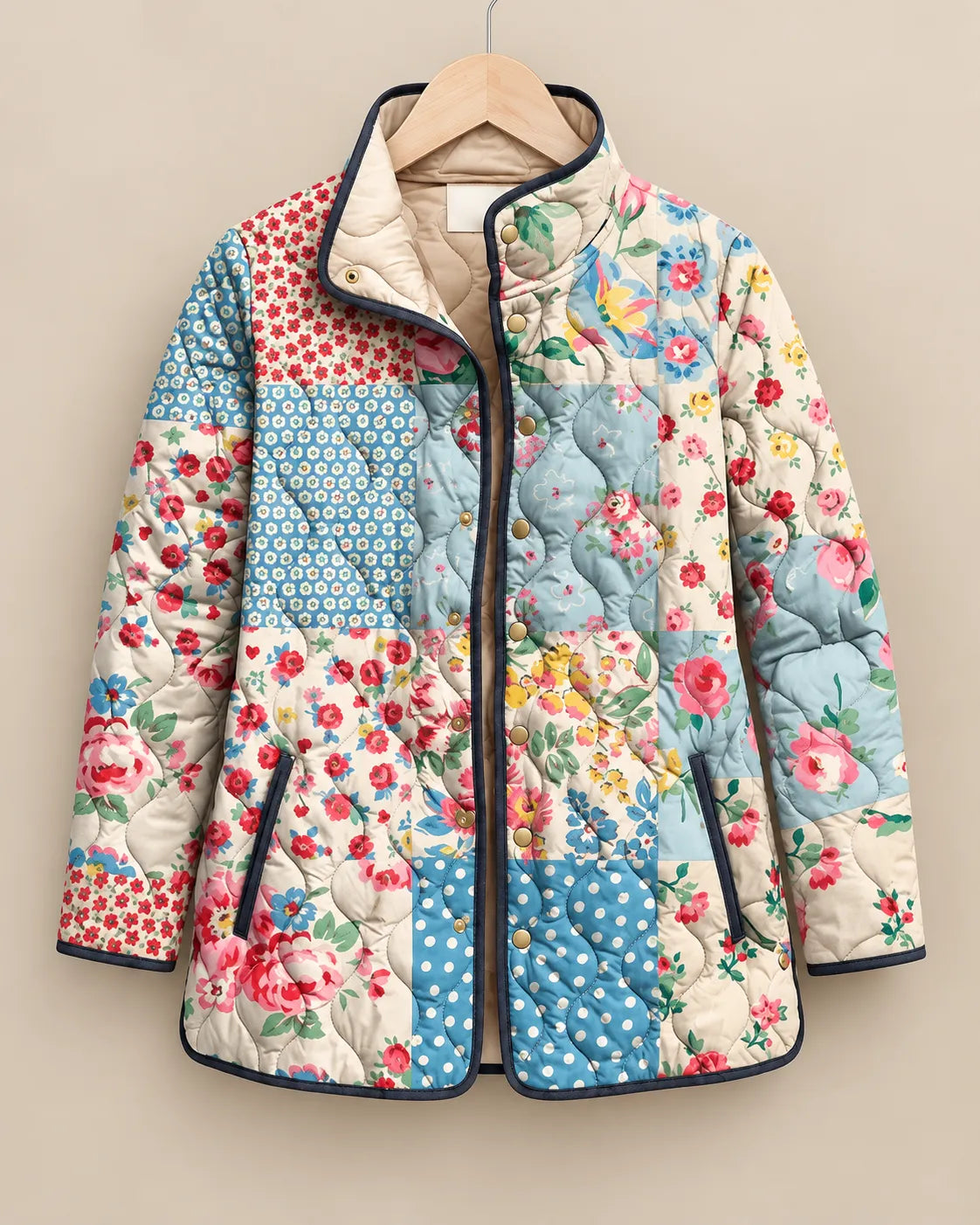 Eliana Watercolor Quilted Jacket