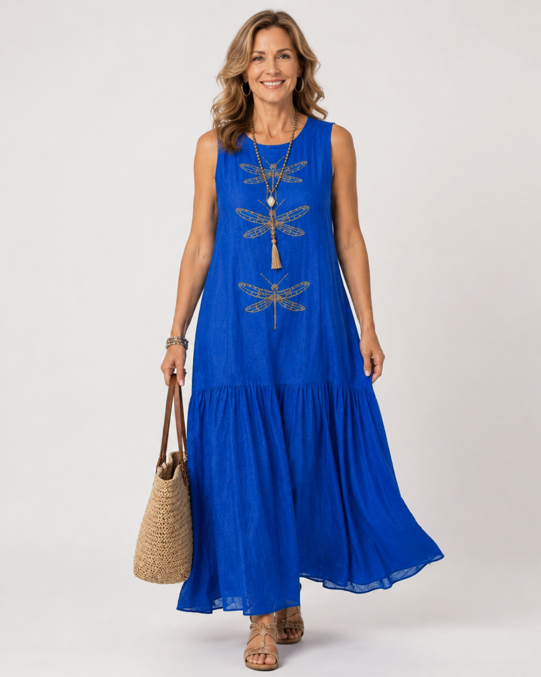 Dragonfly - Sleeveless Maxi Dress