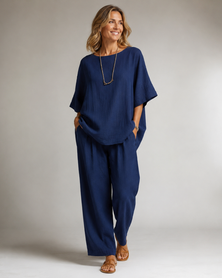 Kalynra Linen Pants Set
