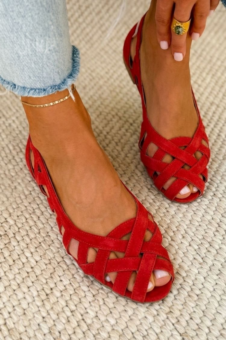 Alice - Woven Crisscross Sandals