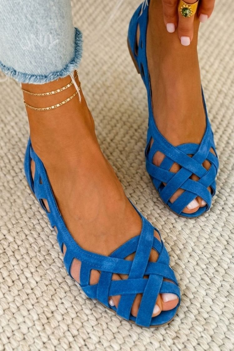 Alice - Woven Crisscross Sandals