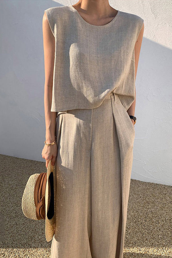 Euro Summer Cotton Pants Set