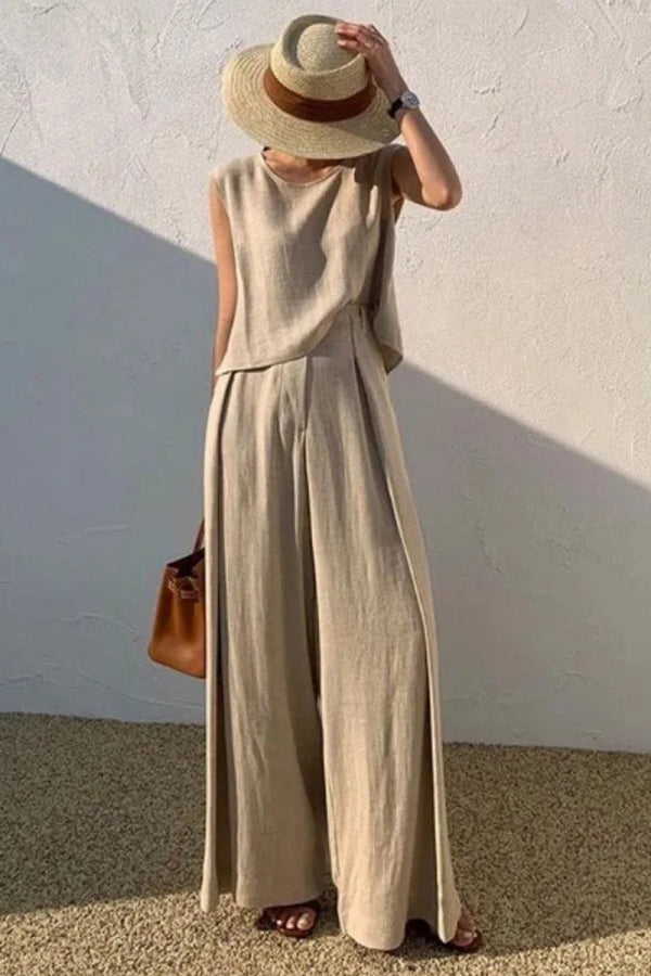 Euro Summer Cotton Pants Set