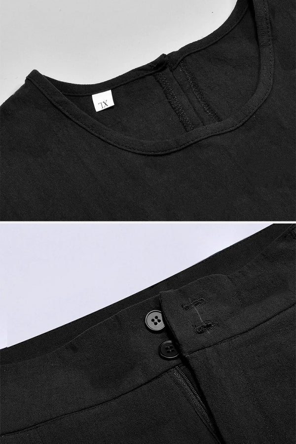 Euro Summer Cotton Pants Set