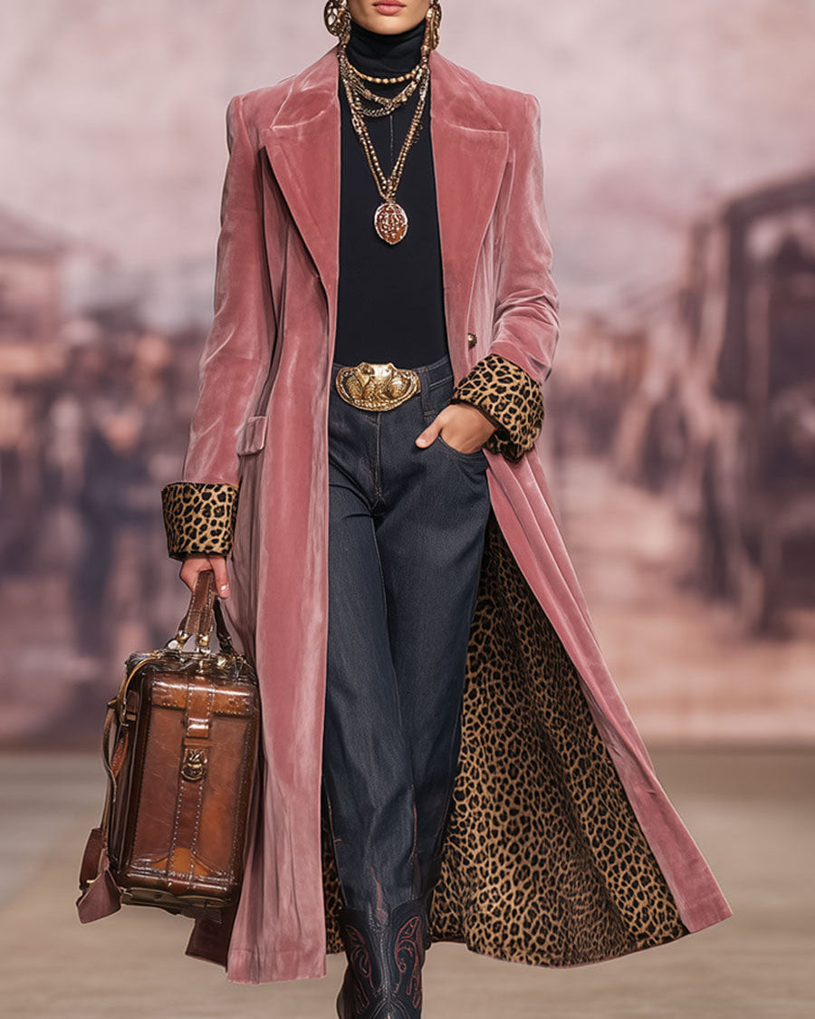 Hollis & June | Madison Velvet Tailored Coat