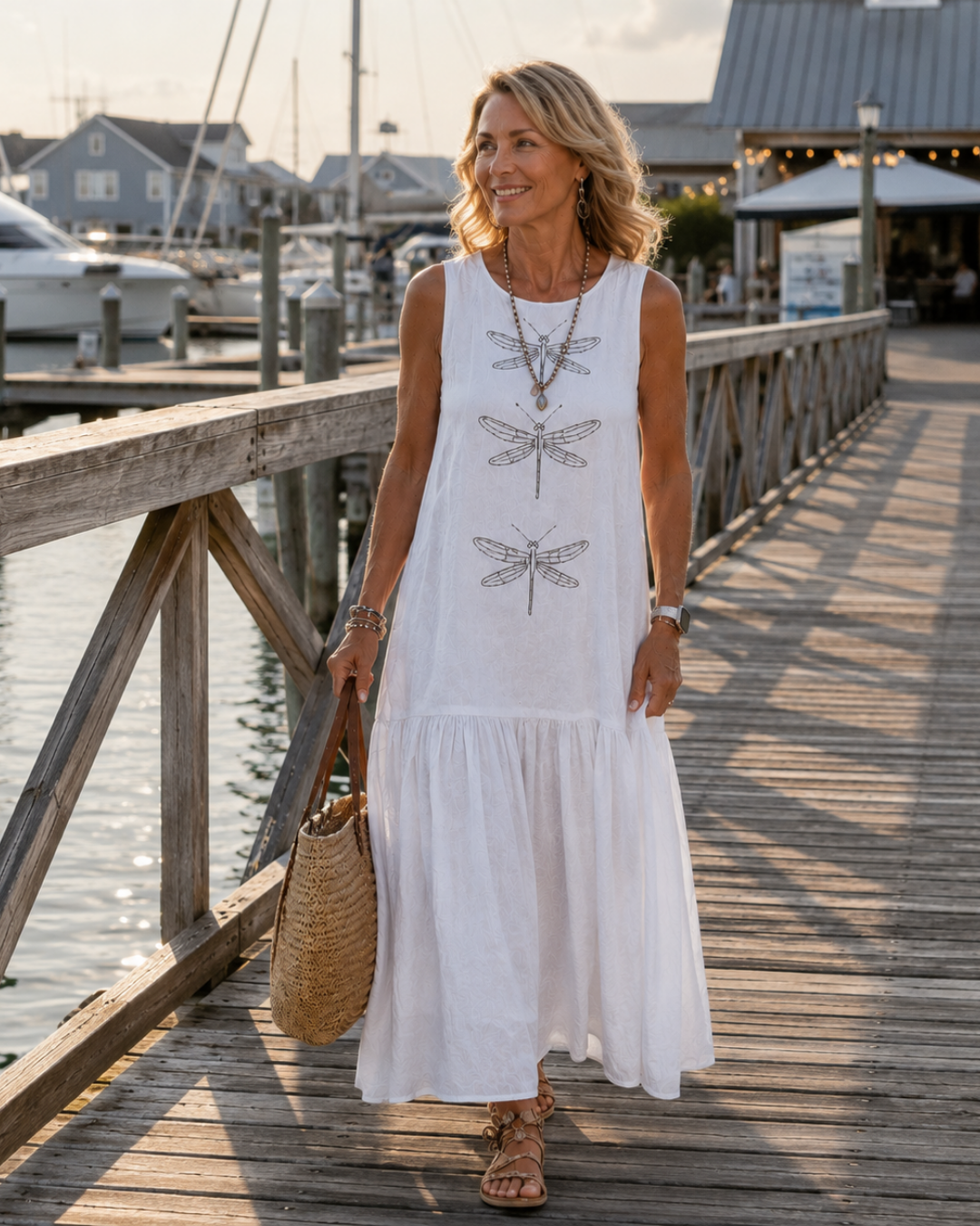 Dragonfly - Sleeveless Maxi Dress