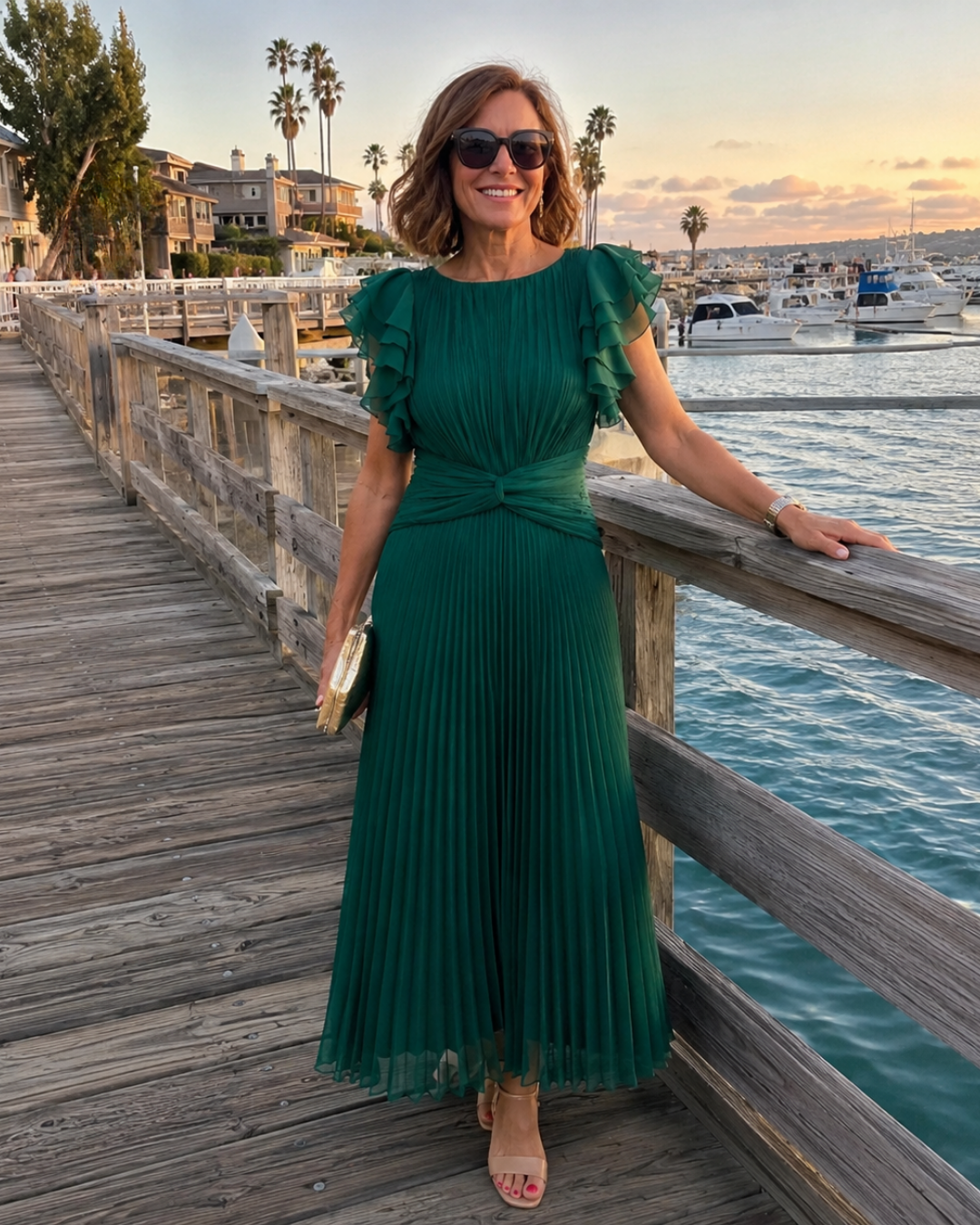 Lara | Classic Pleated Dress