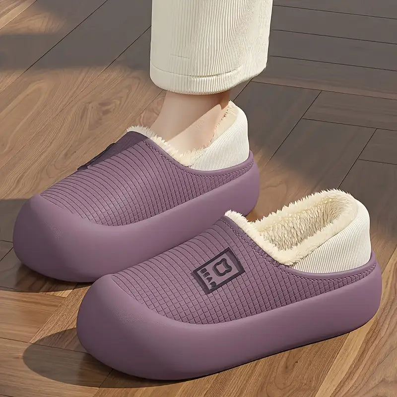 Monica Fleece-Lined Winter Slippers