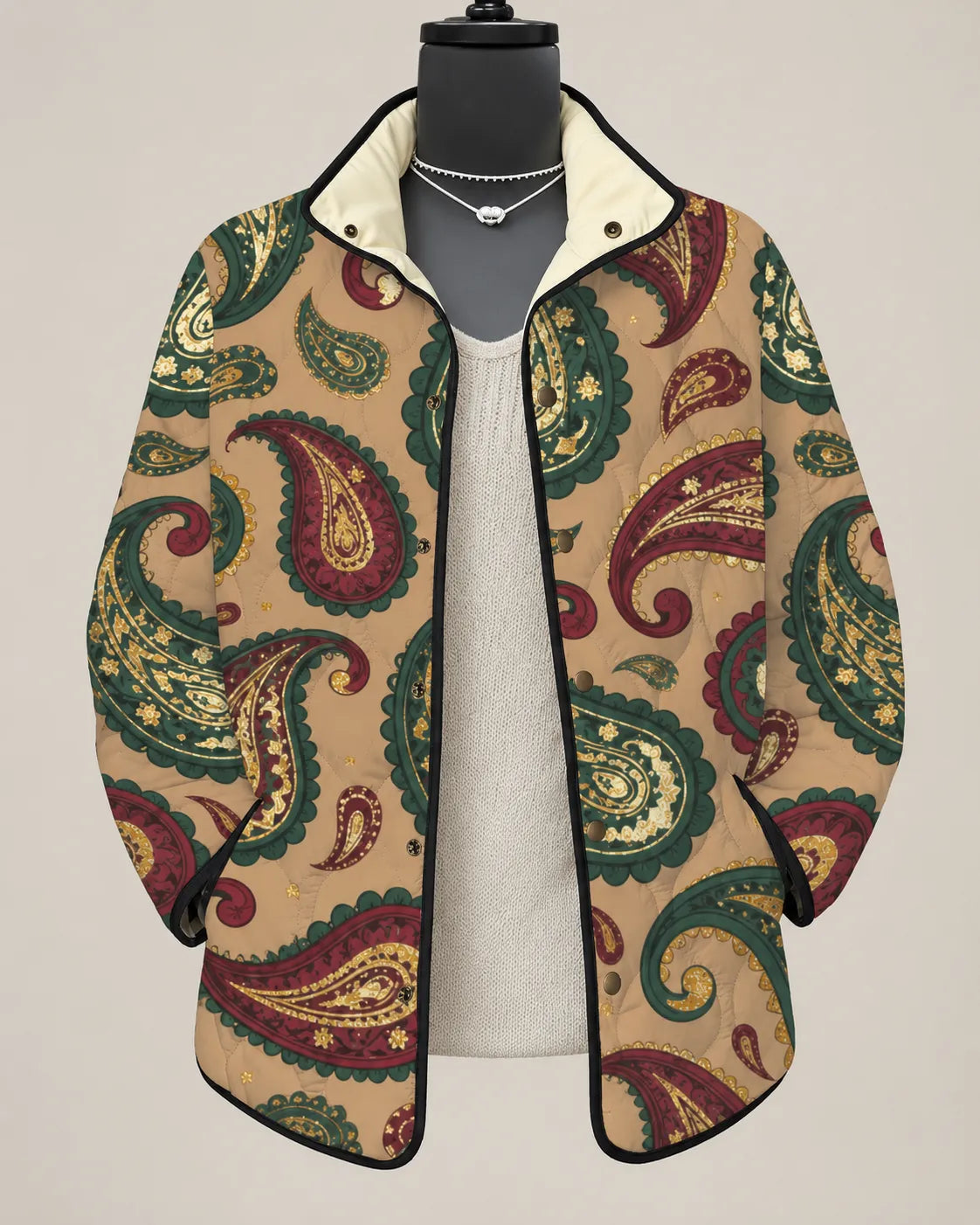 Vivienne Modern Swirl Quilted Jacket