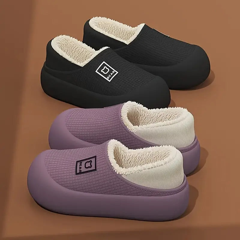 Monica Fleece-Lined Winter Slippers
