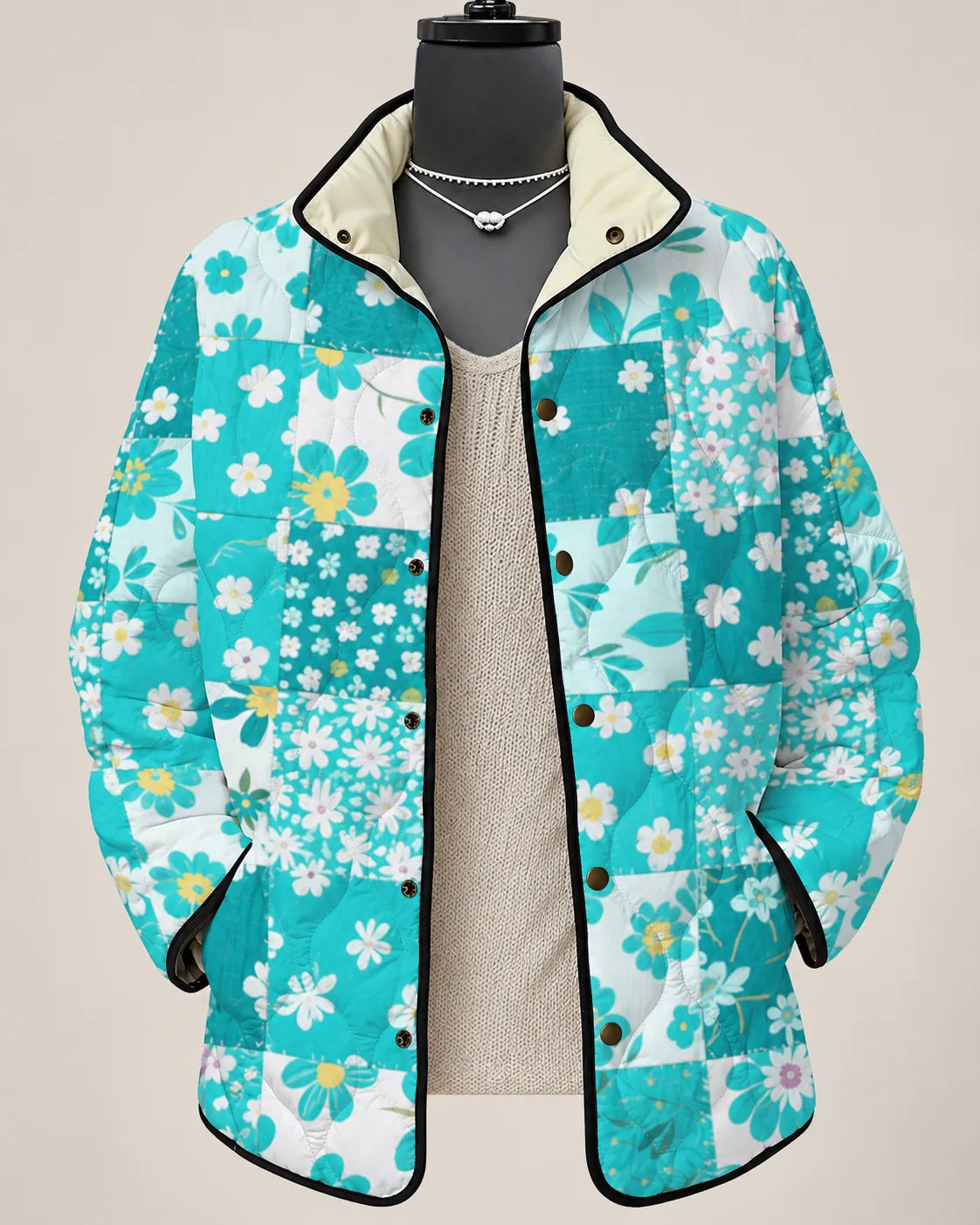 Vivienne Modern Swirl Quilted Jacket