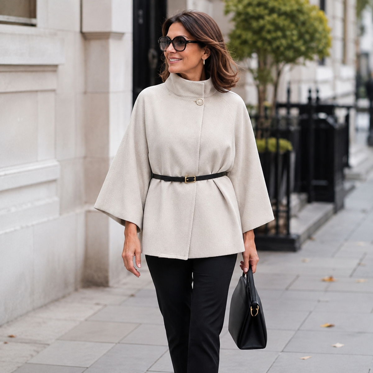 Selviora | Chic Butterfly Jacket with belt