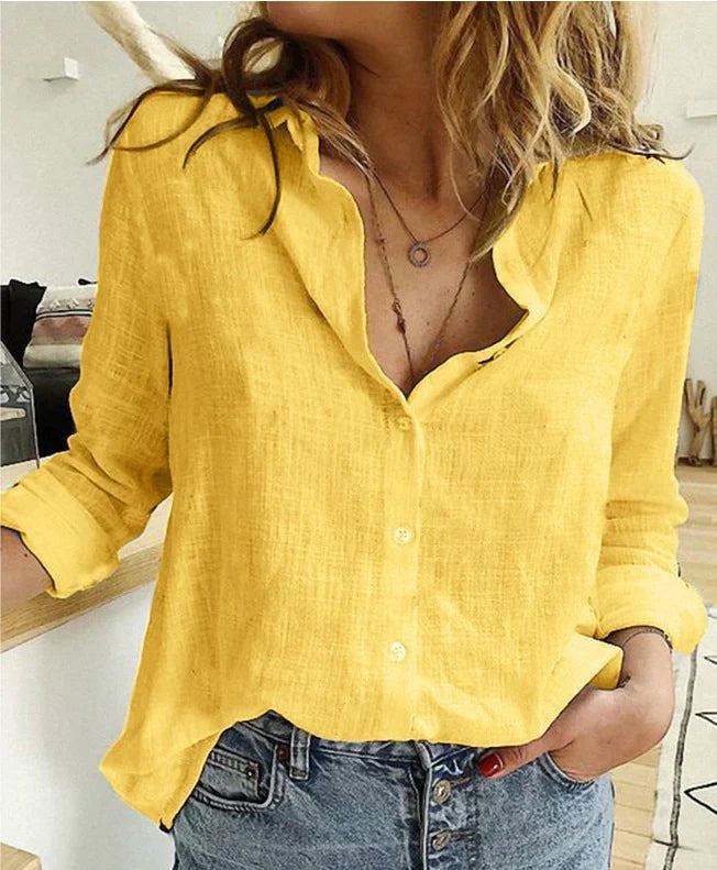 Wren | Casual Linen Summer Blouse