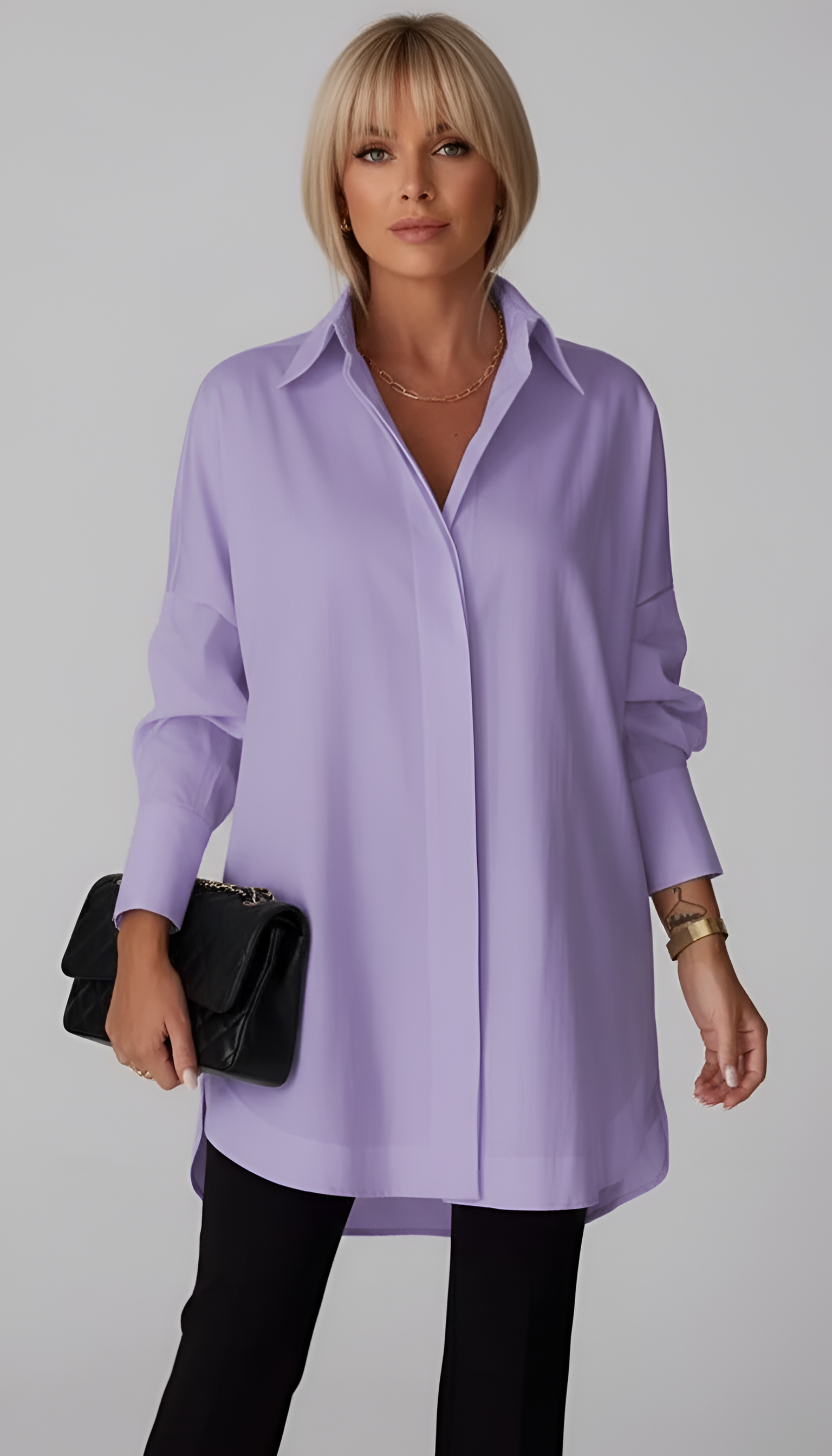 Morgan | Oversized Cotton Shirt