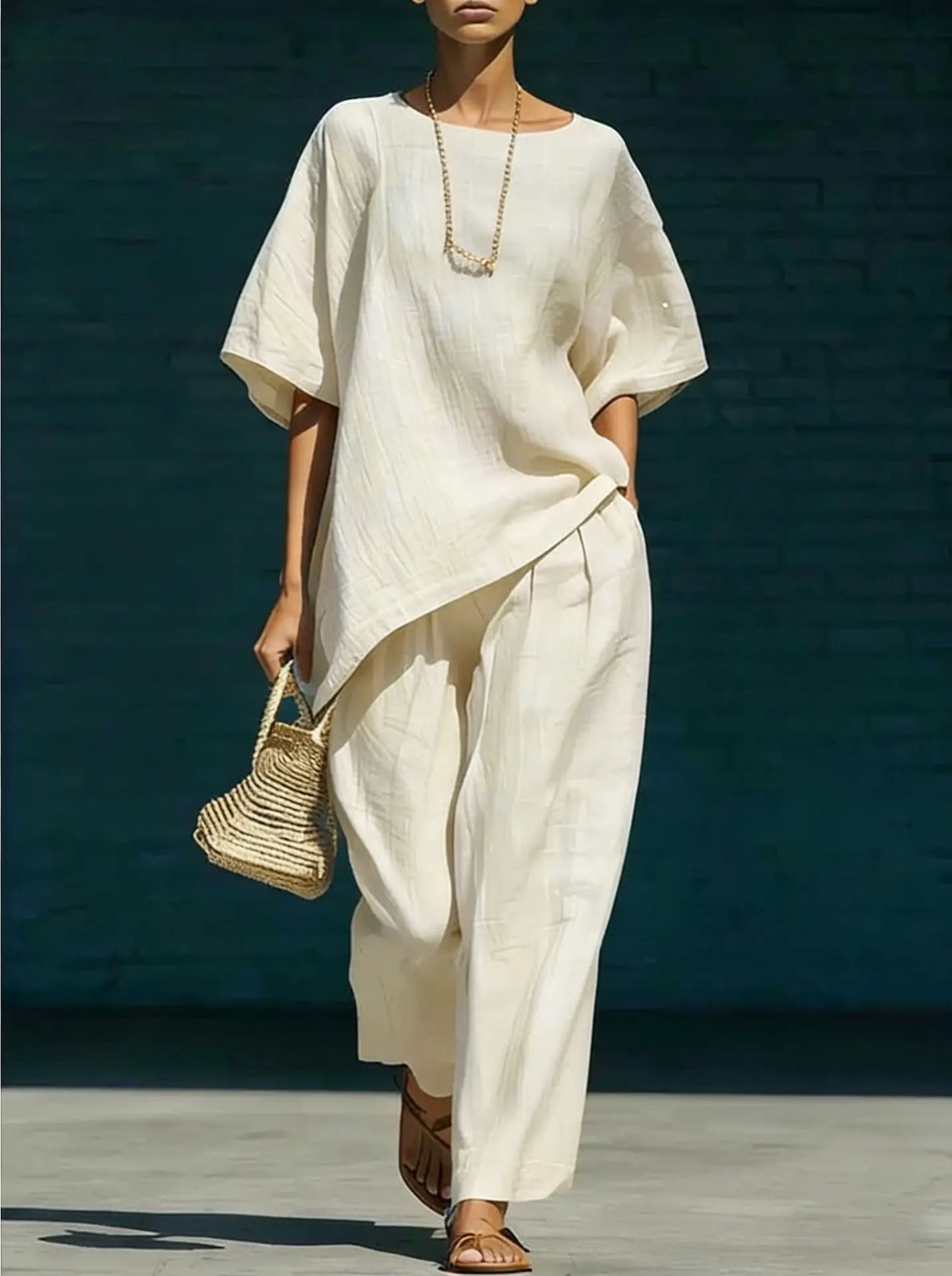 Kalynra Linen Pants Set