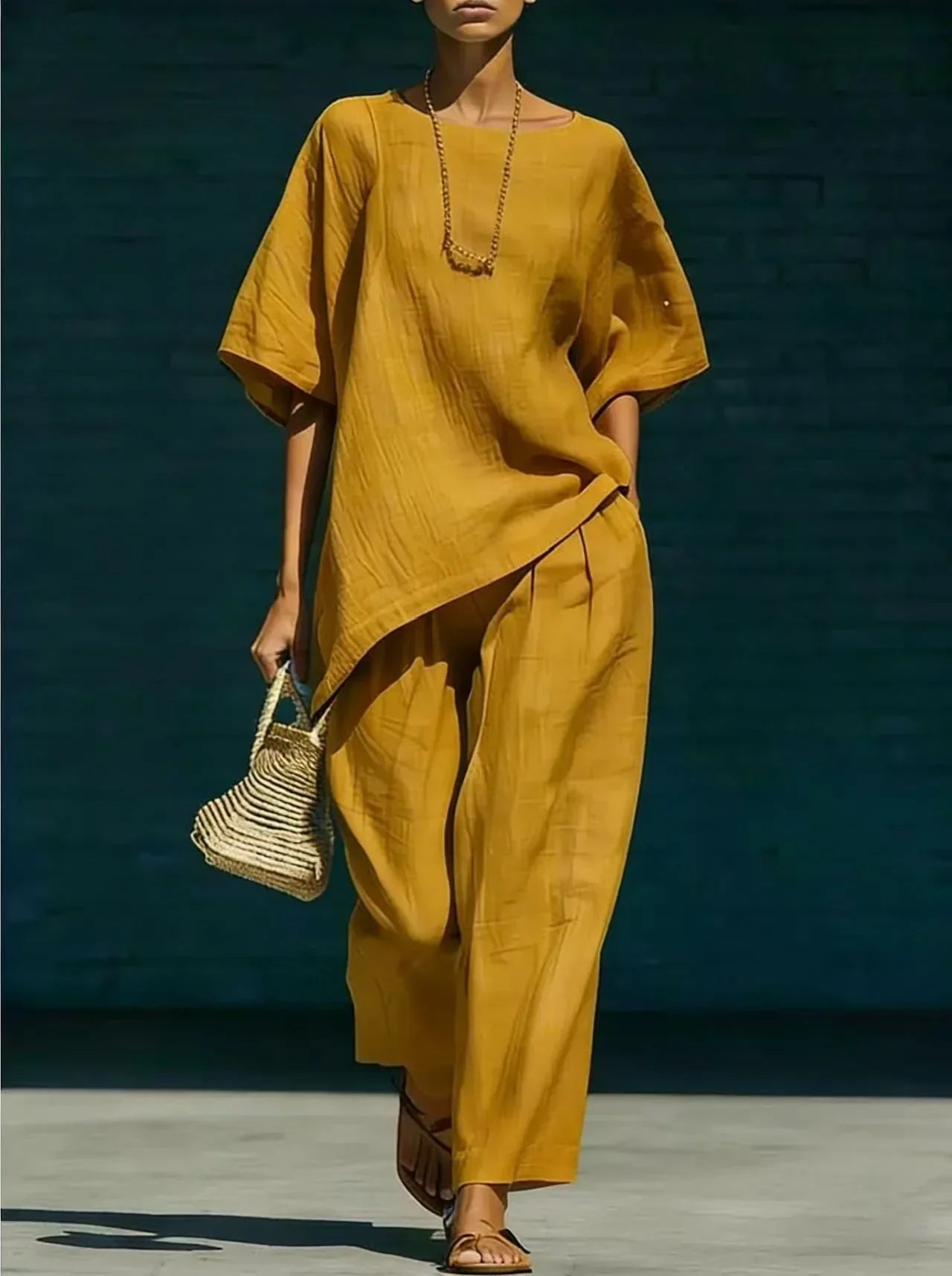 Kalynra Linen Pants Set
