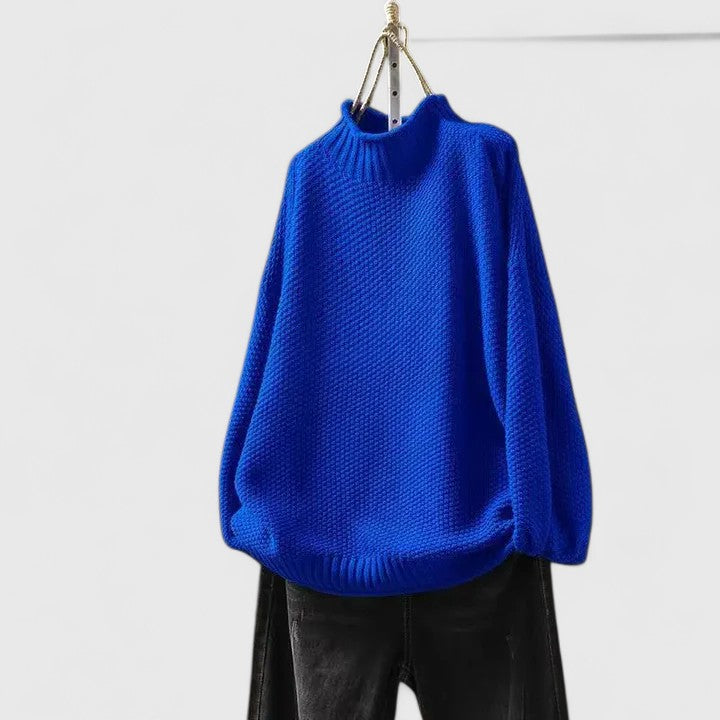 Women’s Sweater | Textured Mock Neck
