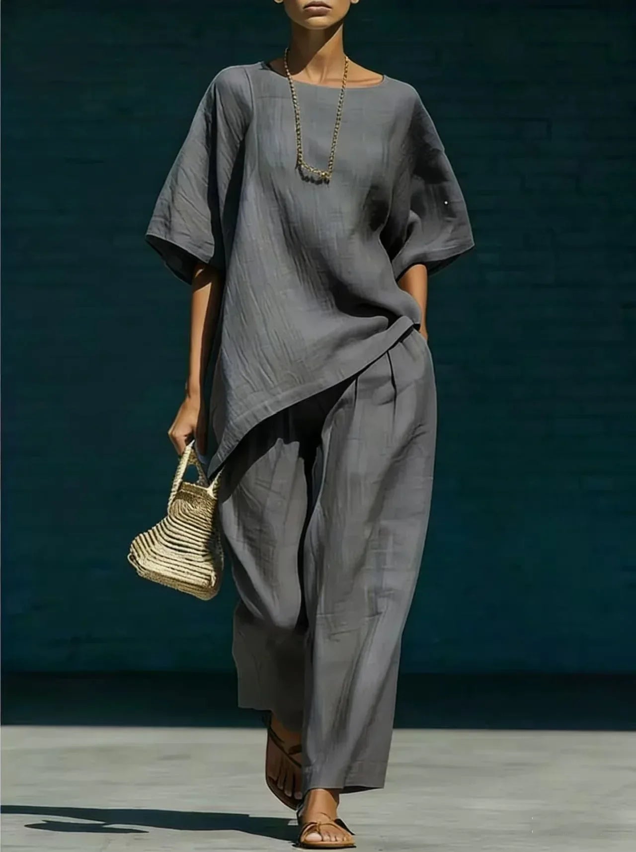 Kalynra Linen Pants Set