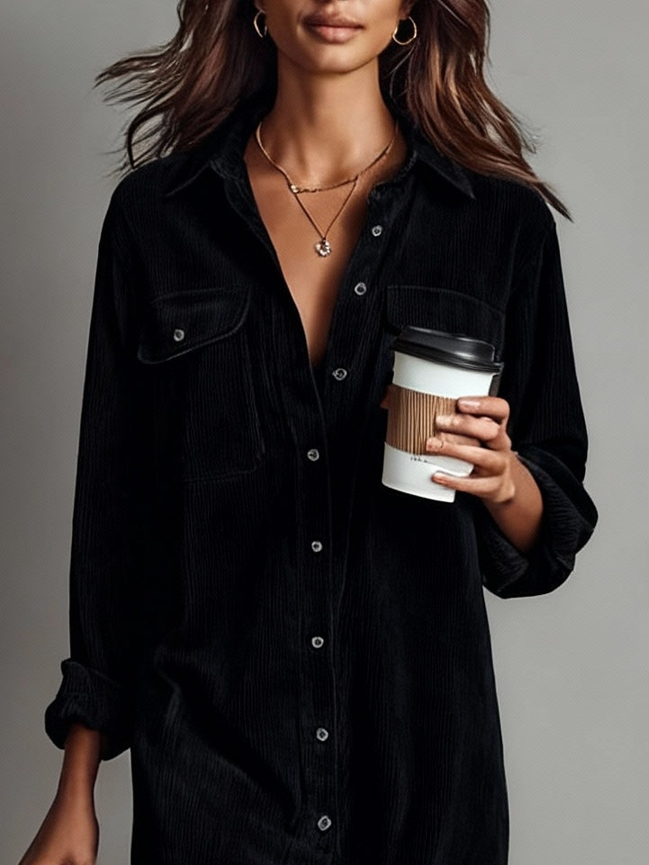 Claire | Midi Corduroy Dress