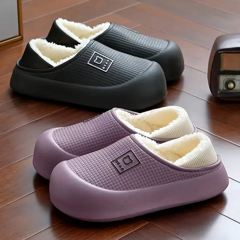 Monica Fleece-Lined Winter Slippers