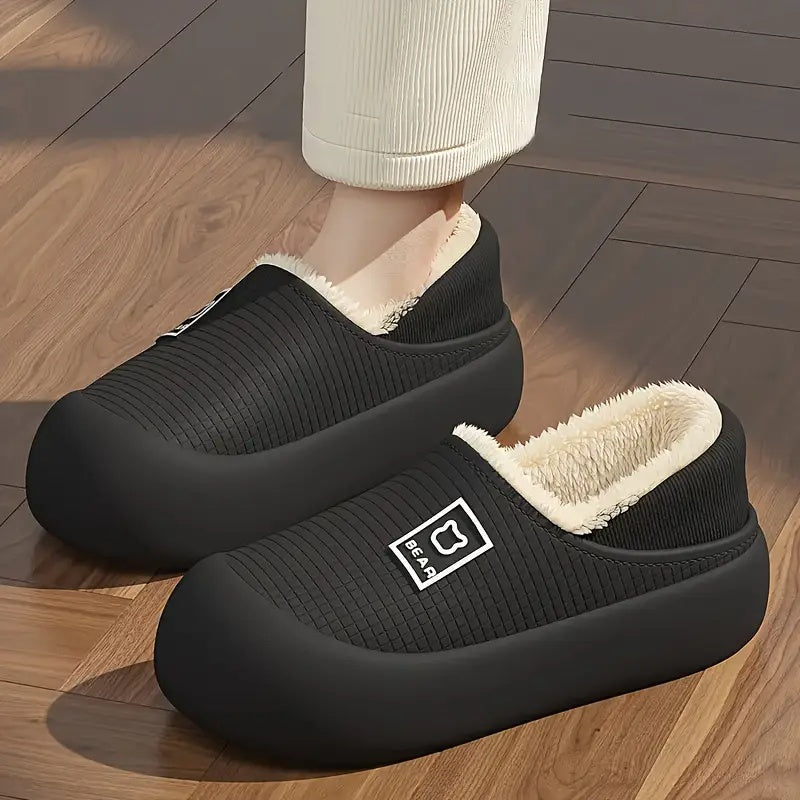 Monica Fleece-Lined Winter Slippers