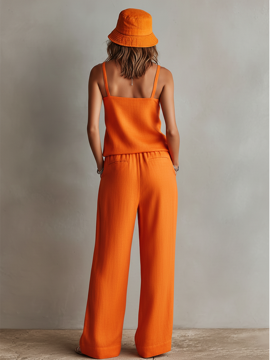 Cami Top & Wide-Leg Pants Set