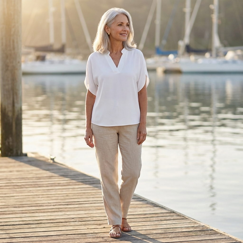 Bella | Short Sleeve Batwing Blouse