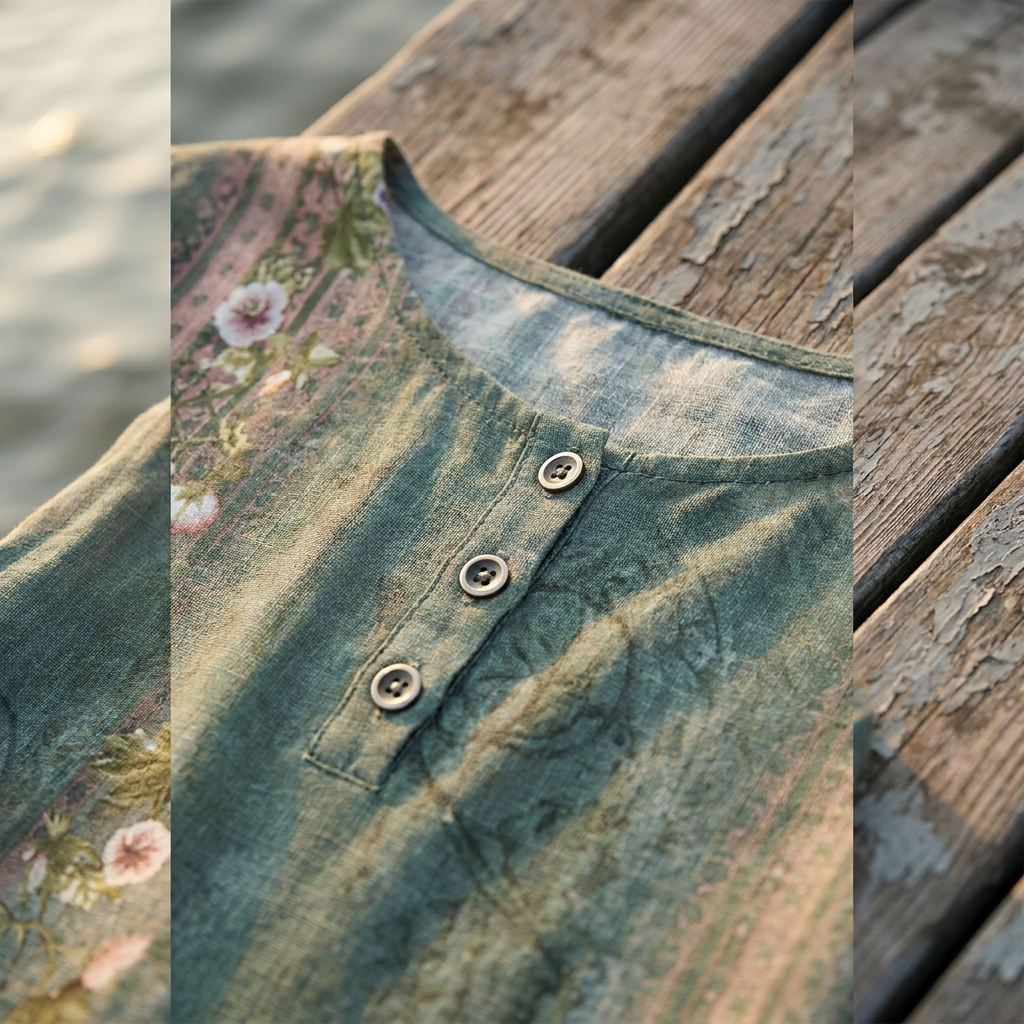 Flora | Vintage Floral Print Blouse