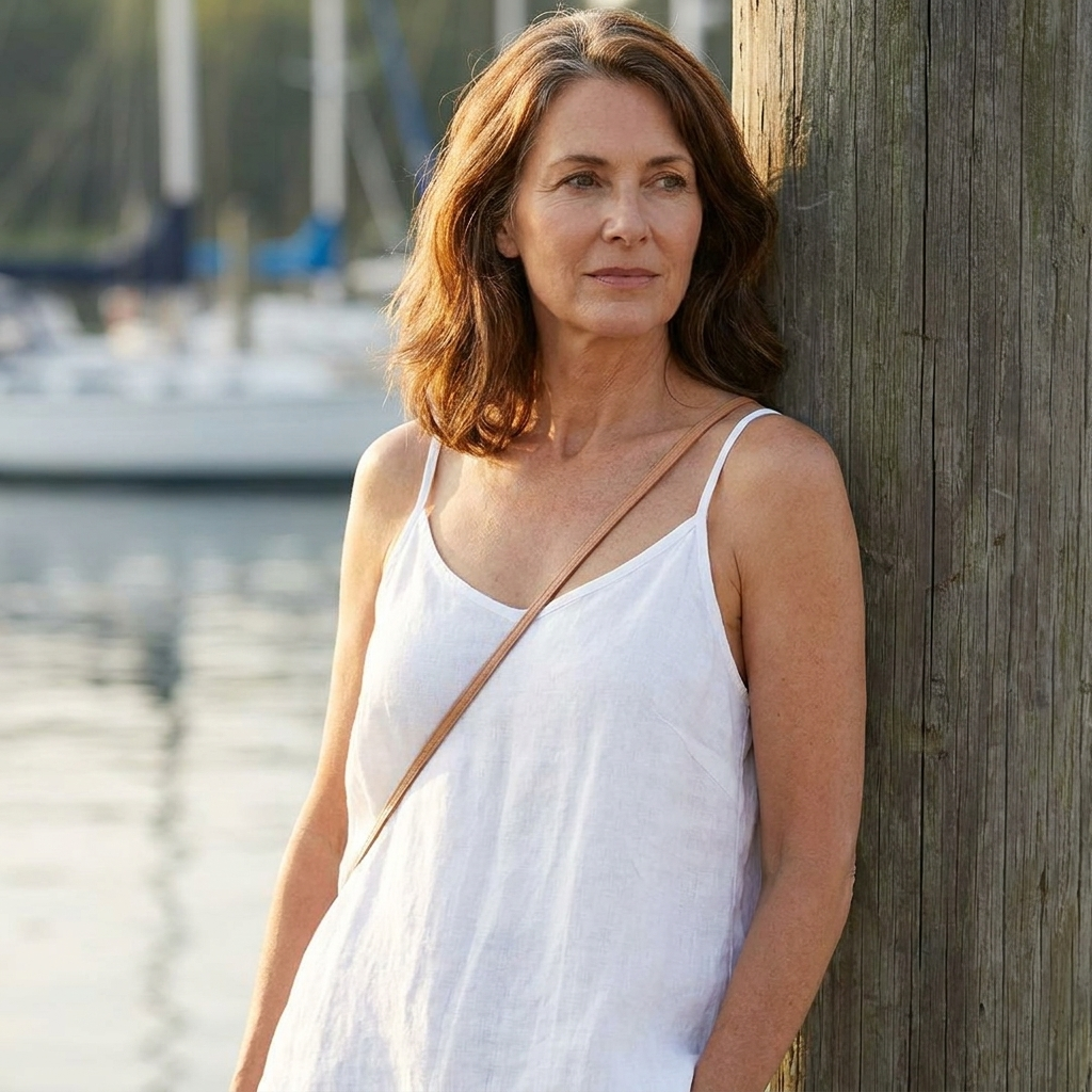Isla | Spaghetti Strap Linen Top