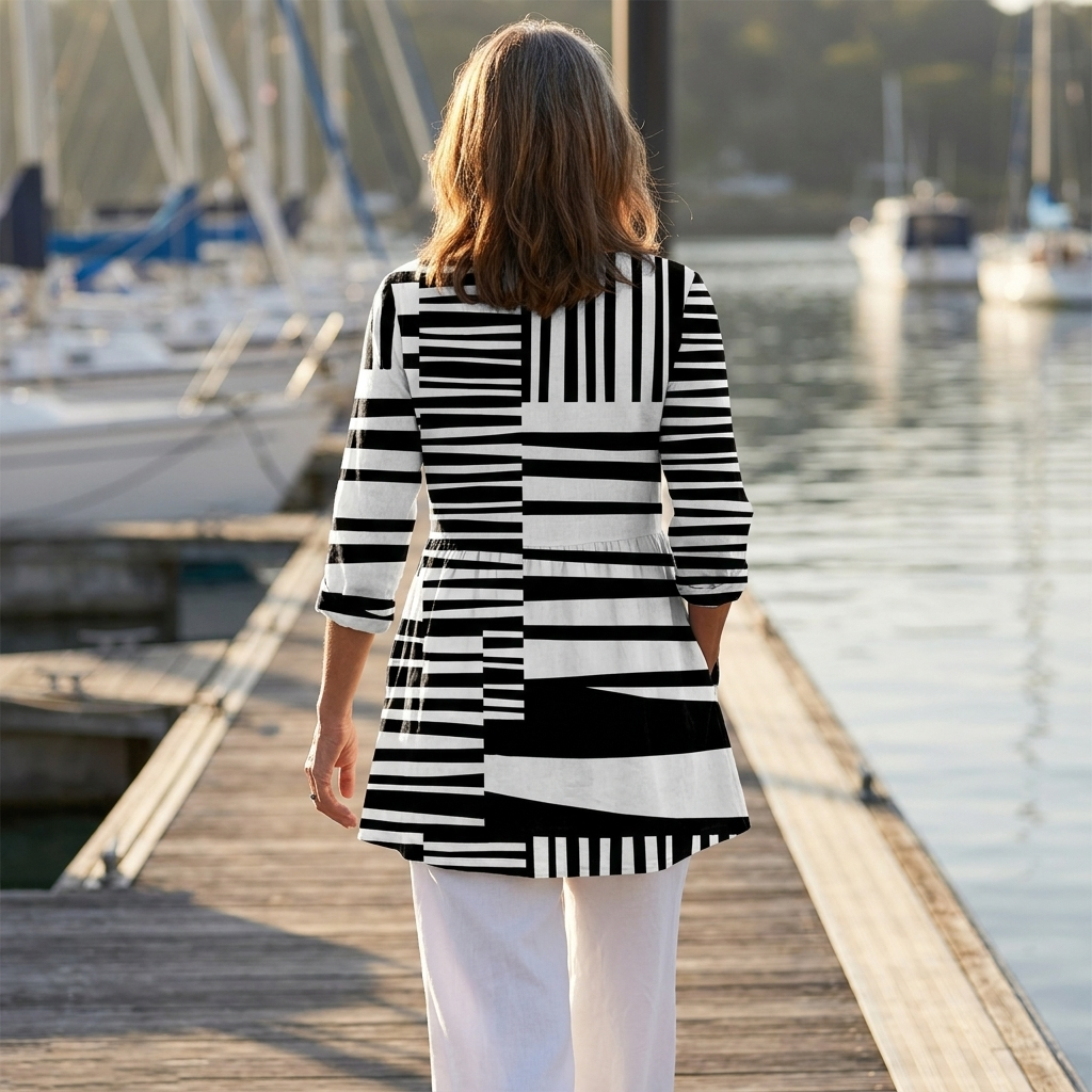 Sophie | Long Blouse with V-Neck
