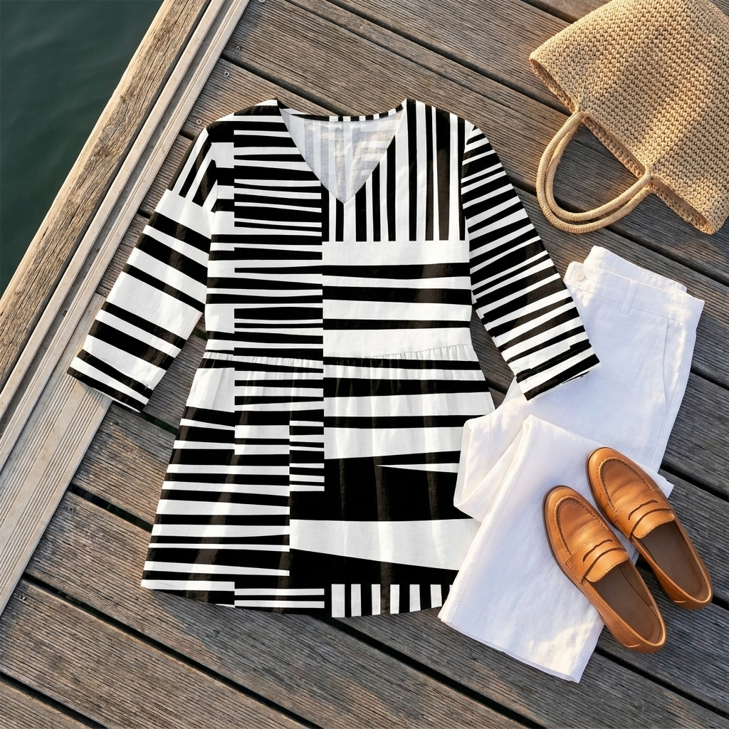 Sophie | Long Blouse with V-Neck
