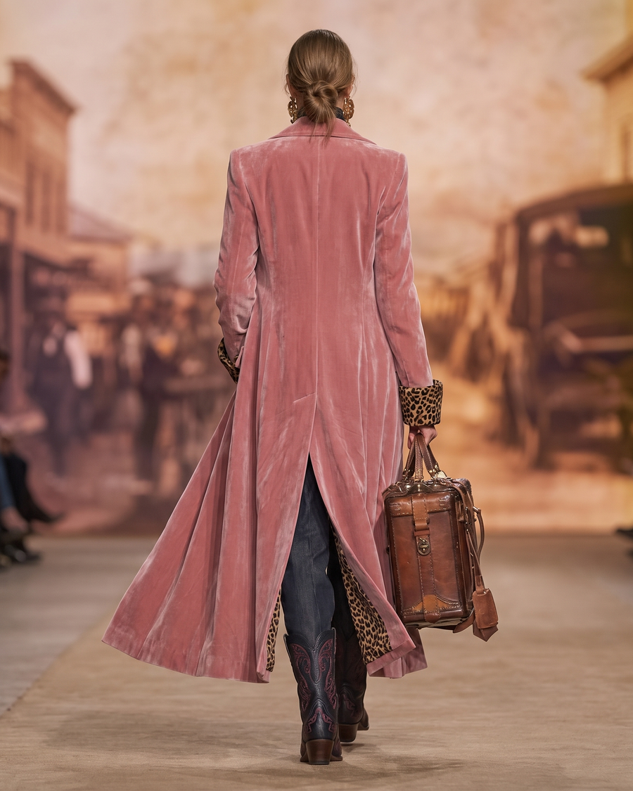 Hollis & June | Madison Velvet Tailored Coat