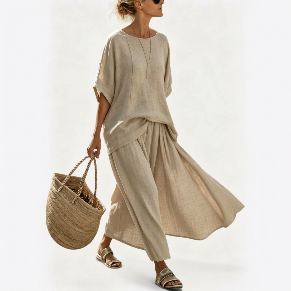 Margot™ Relaxed Top and Wide Skirt Set