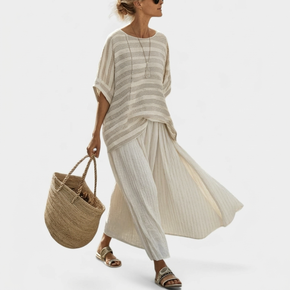 Margot™ Relaxed Top and Wide Skirt Set