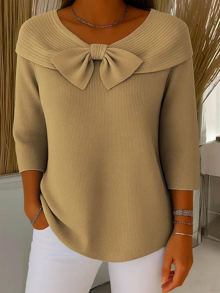 Women’s Sweater | Bow Detail Round Neck