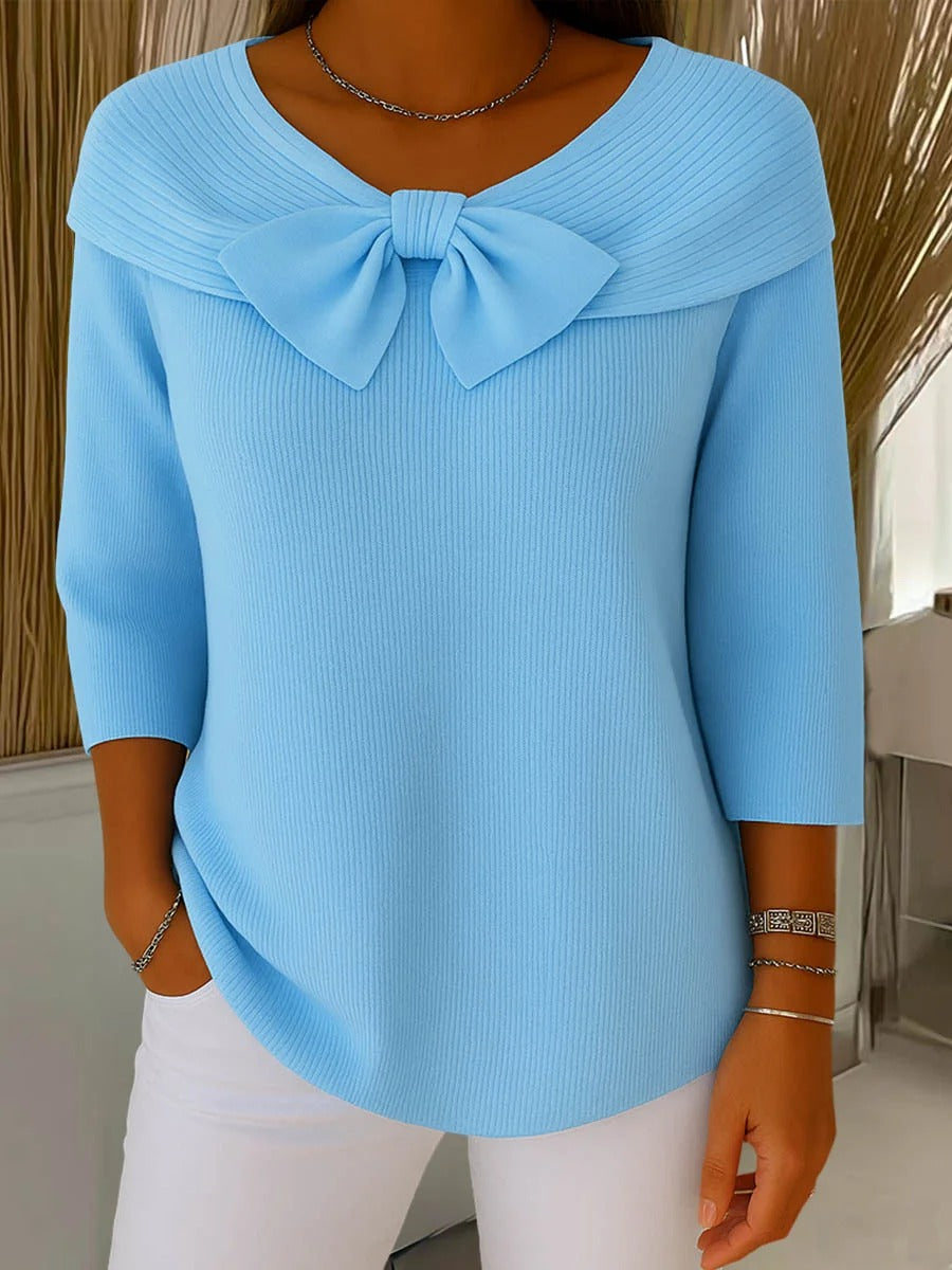 Women’s Sweater | Bow Detail Round Neck