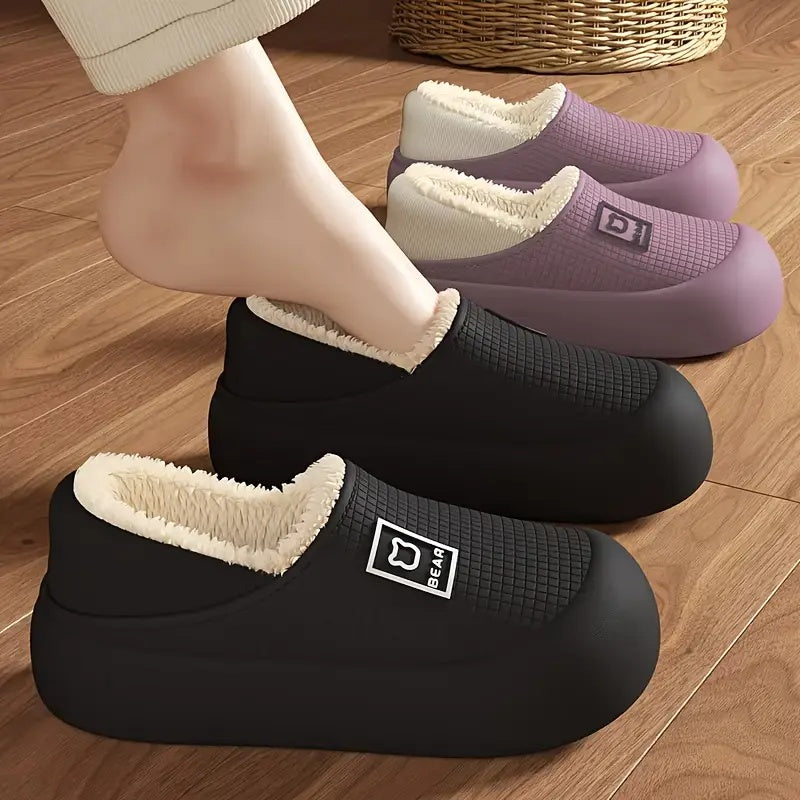 Monica Fleece-Lined Winter Slippers