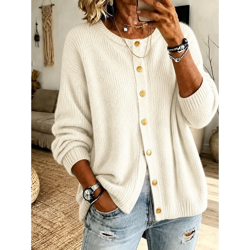 Eleanora | Soft Button-Front Cardigan