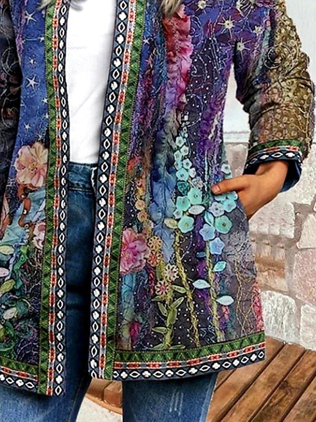 Rosemary | Floral Patchwork Quilted Jacket