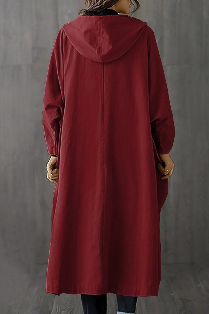 One Size Fits All Oversized Water-Resistant Windbreaker Jacket