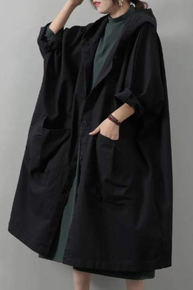 One Size Fits All Oversized Water-Resistant Windbreaker Jacket