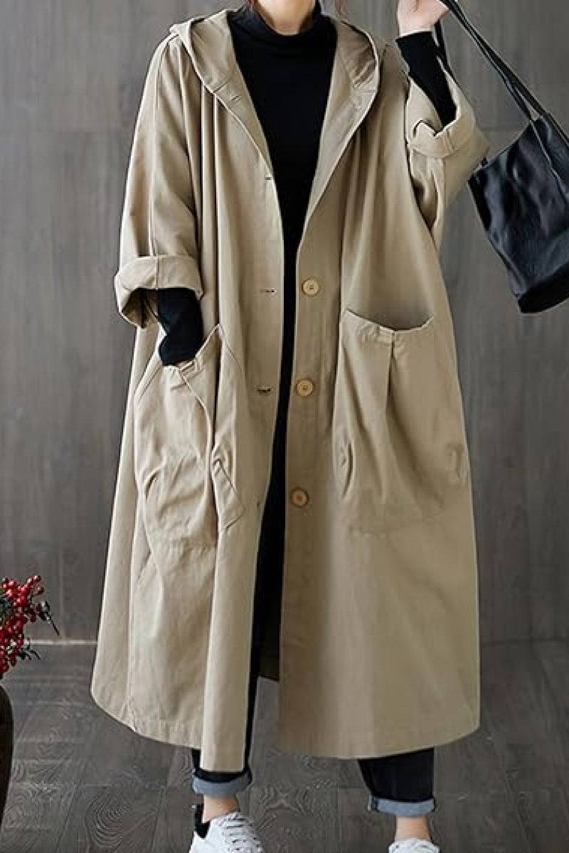 One Size Fits All Oversized Water-Resistant Windbreaker Jacket