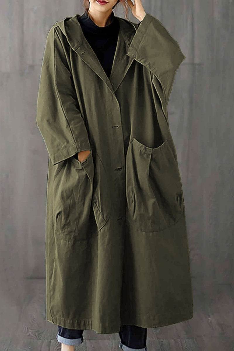One Size Fits All Oversized Water-Resistant Windbreaker Jacket