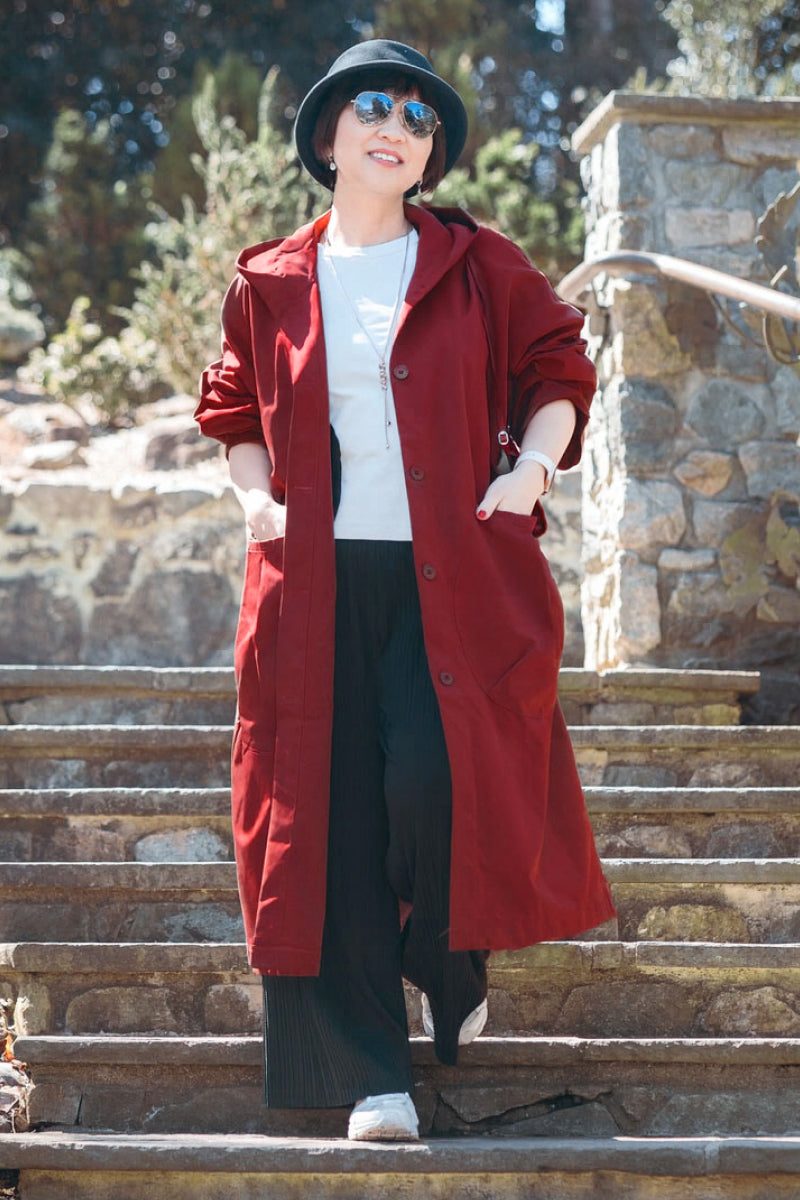 One Size Fits All Oversized Water-Resistant Windbreaker Jacket