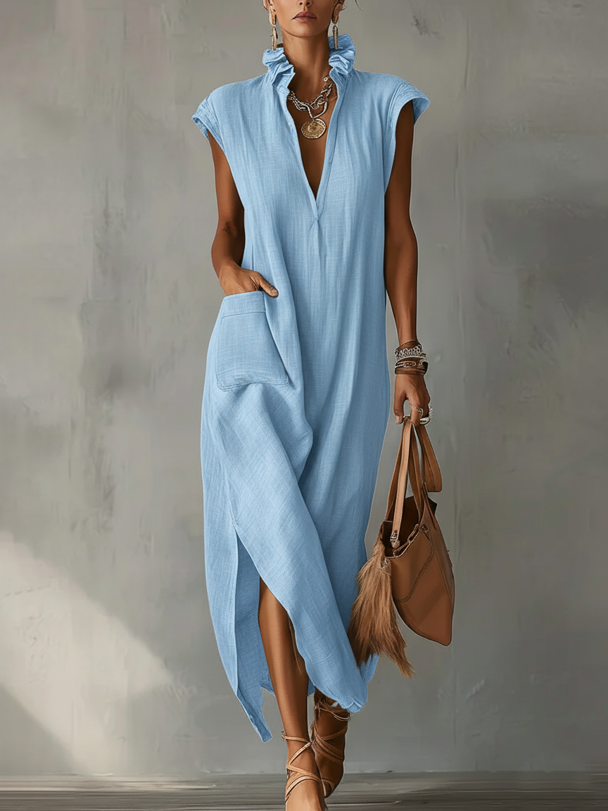Elara | Ruffle Spring Maxi Dress