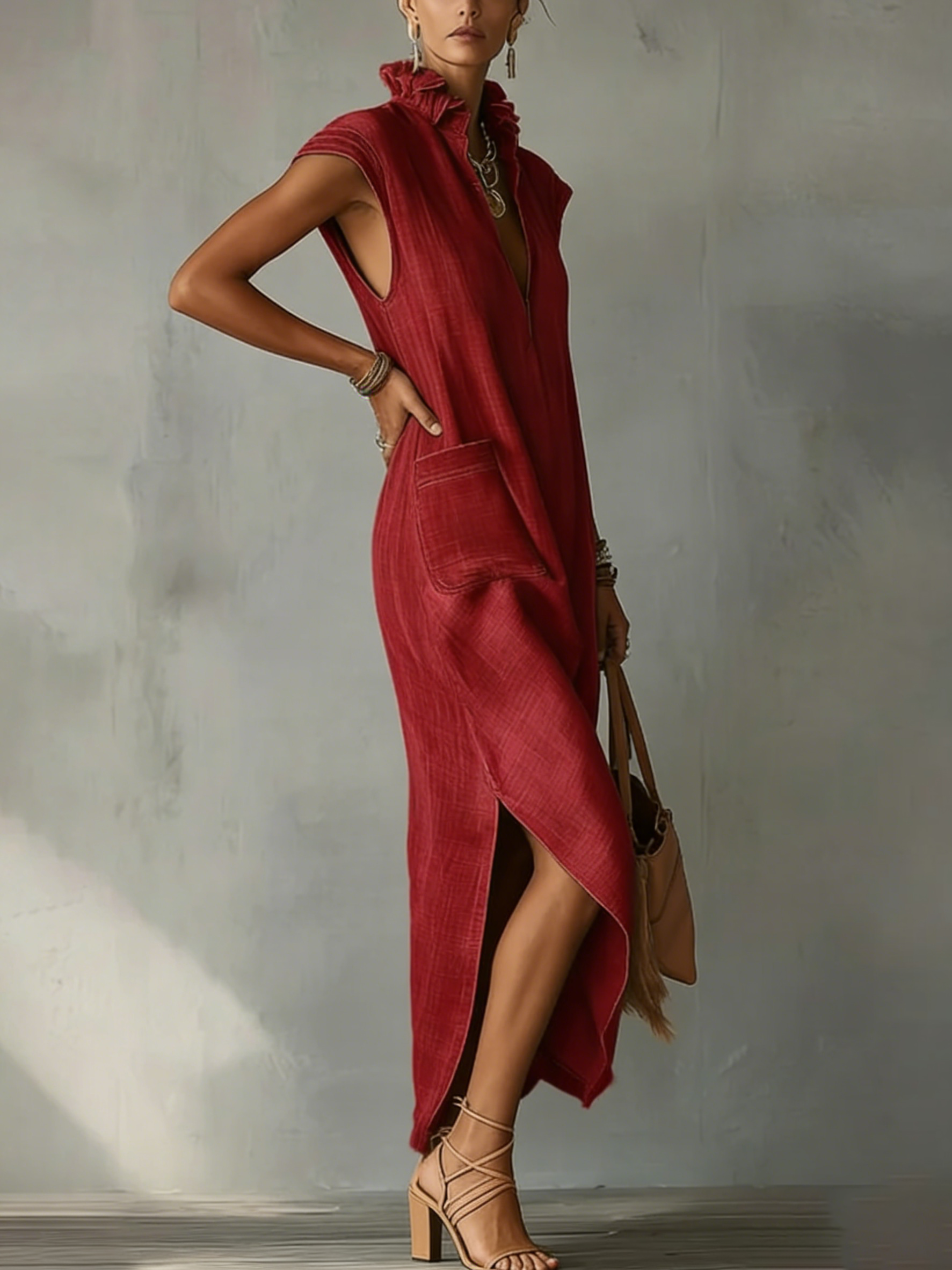 Elara | Ruffle Spring Maxi Dress